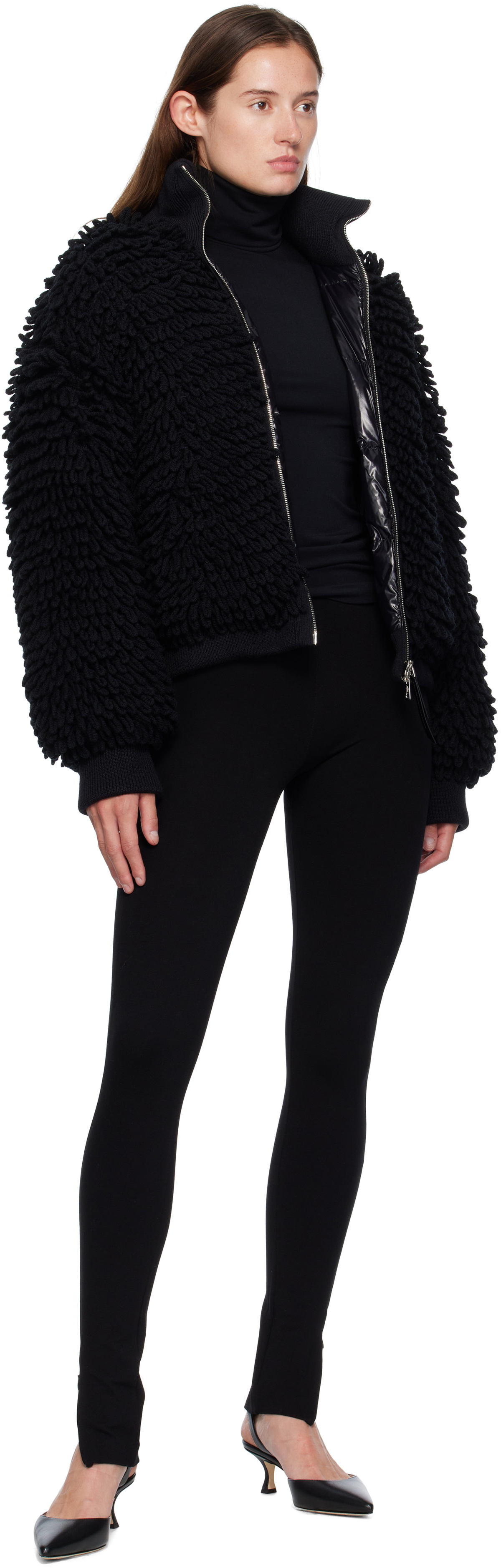 Moncler Genius Moncler x EE72 Black Cardigan Down Jacket
