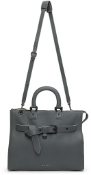 Marni Grey Leather Medium Briefcase