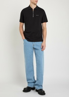 Belstaff Alloy Logo Stretch-cotton Polo Shirt Black