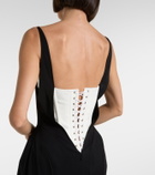 Mugler re/edit crêpe corset gown