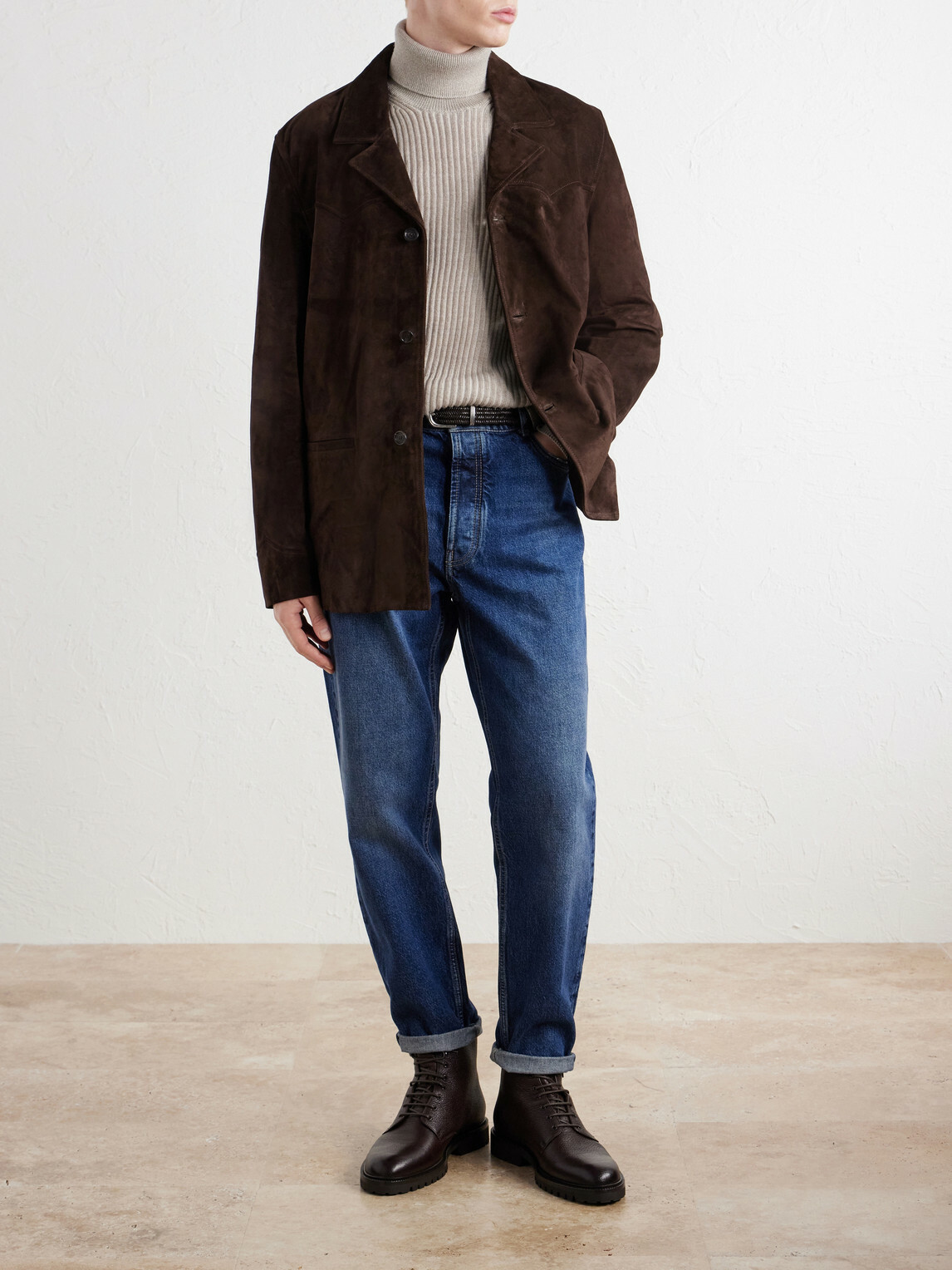Nili Lotan - Ridgway Suede Blazer - Brown