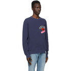 Golden Goose Navy Archibald Patch Sweatshirt