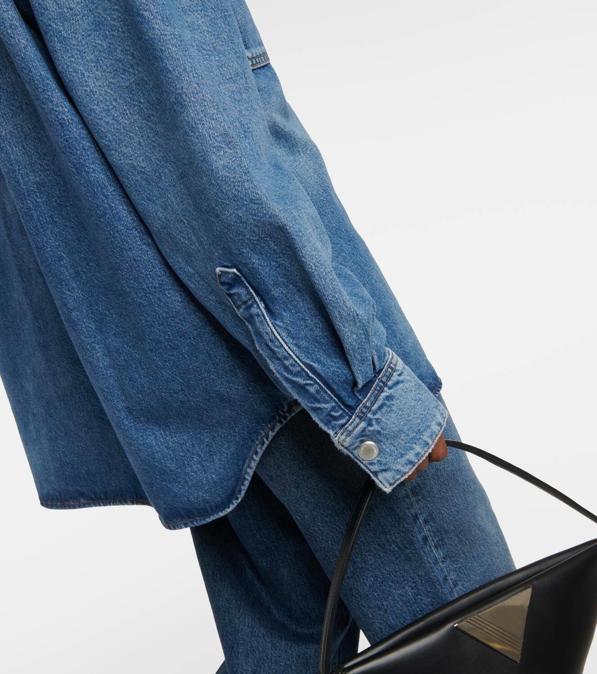 Agolde Camryn oversized denim shirt AGOLDE