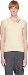 Thom Browne Off-White 4-Bar Vest