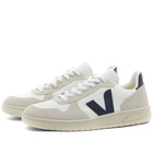 Veja Men's V-10 Vegan Basketball Sneakers in White/Nautico