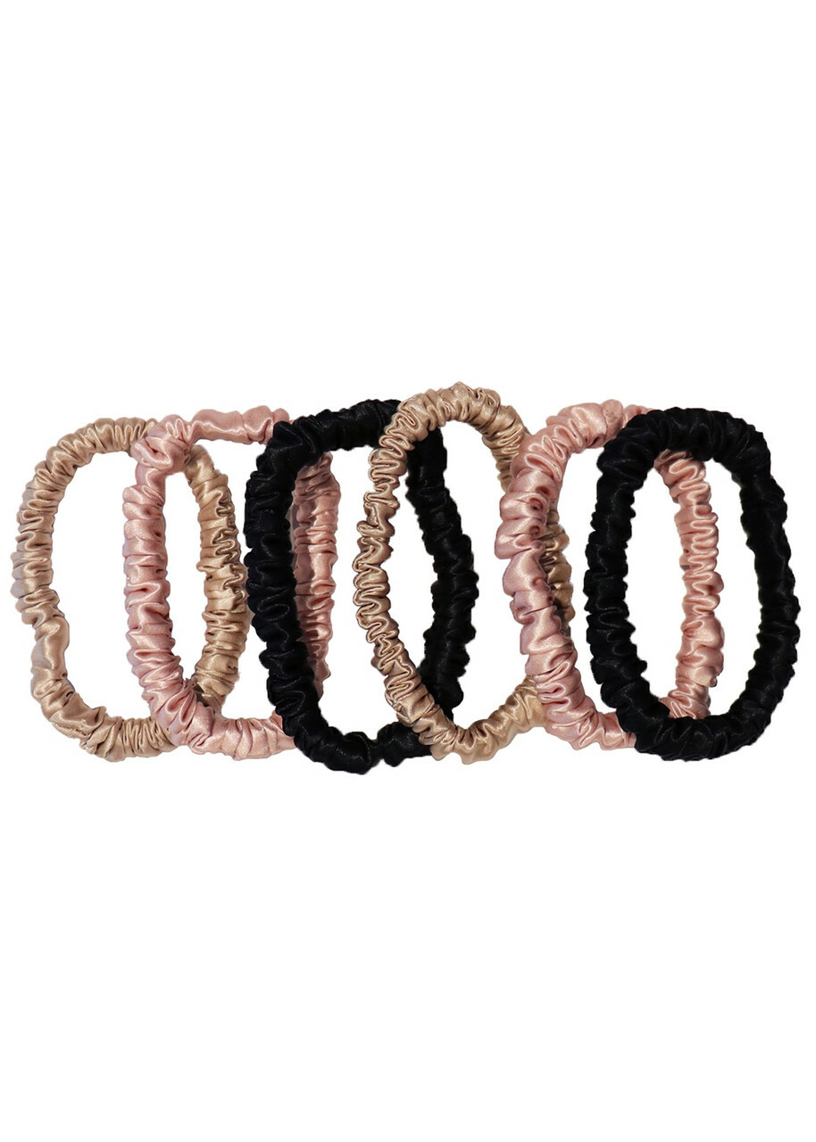 Slip Silk Skinnies Scrunchies 6 Pack - Mix