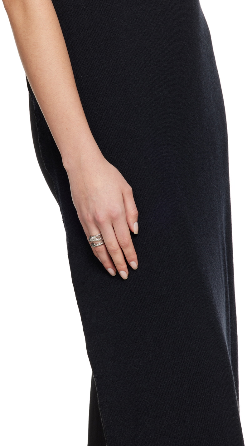 MM6 Maison Margiela Silver Yarn Ring MM6 Maison Margiela