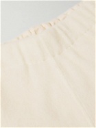 Jil Sander - Wide-Leg Brushed Alpaca and Cotton-Blend Shorts - Neutrals