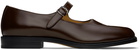 Maison Margiela Brown Tabi Mary-Janes Ballerina Flats