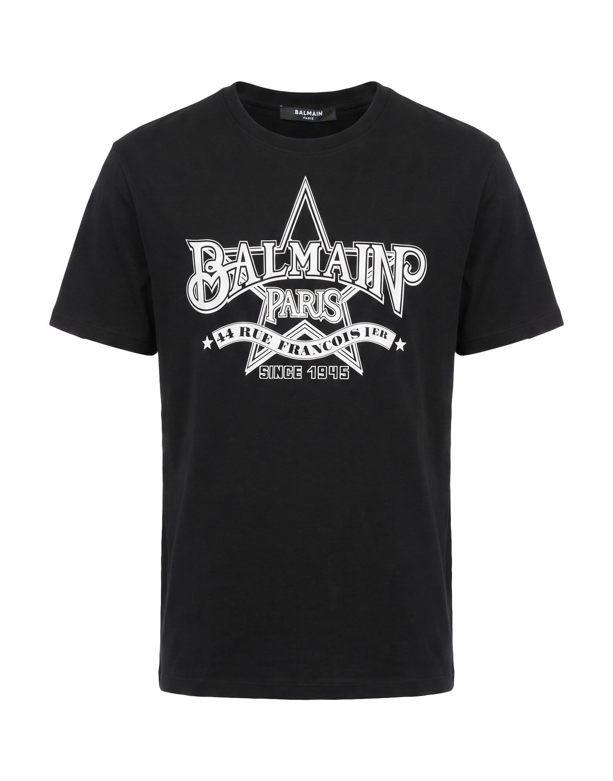 Balmain Mens T-shirt in Black