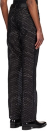 Helmut Lang Black Bubblewrap Worker Trousers
