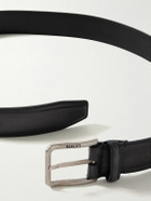Berluti - 3.5cm Venezia Softy Full-Grain Leather Belt - Gray