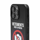 Vetements Men's No Social Media iPhone 14 Pro Max Case in Black