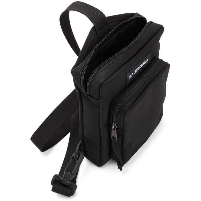 Men's Explorer Crossbody Messenger Bag in Black