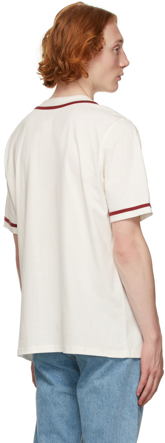 PS by Paul Smith Off-White Baseball Happy Short Sleeve Shirt PS by Paul  Smith