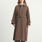 Auralee Women's Mosser Soutien Collar Coat in Top Brown