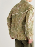 OrSlow - Printed Cotton and Linen-Blend Canvas Jacket - Green