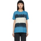 Off-White Blue and White Tie-Dye Skinny Arrows T-Shirt