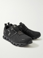 ON - Cloud 5 Waterproof Rubber-Trimmed Mesh Sneakers - Black