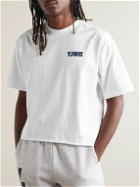 Y,IWO - Cropped Logo-Print Cotton-Jersey T-Shirt - White
