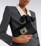Roger Vivier Efflorescence Mini embellished satin clutch