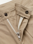 OSTRYA - Hardy Logo-Print Straight-Leg Cotton Cargo Trousers - Neutrals