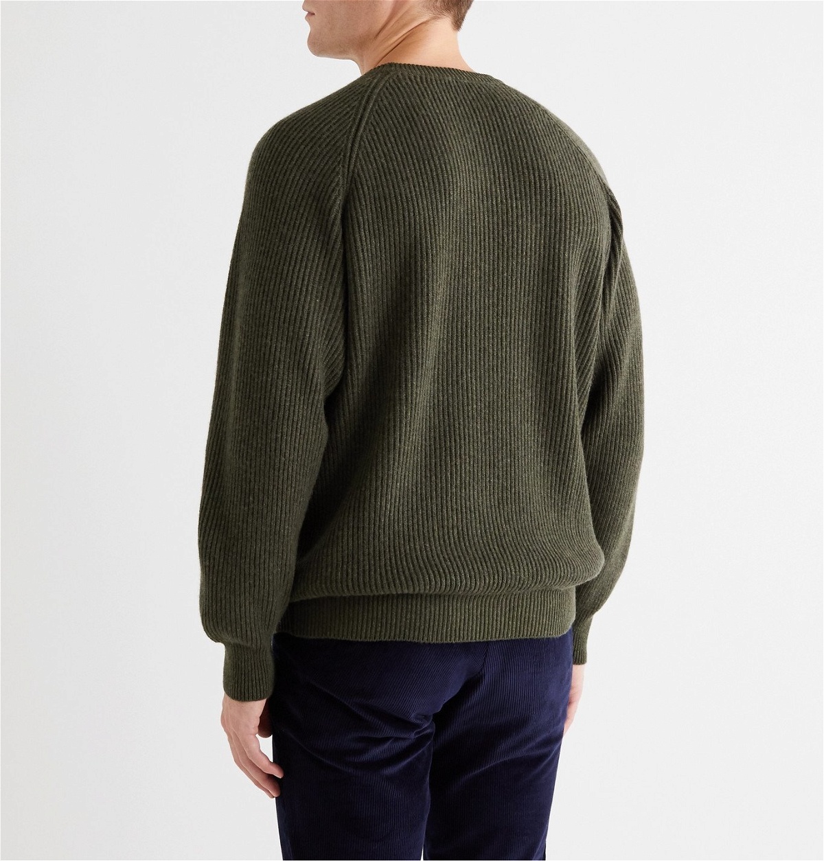 Anderson & Sheppard - Aran Cable-Knit Wool and Cashmere-Blend Rollneck  Sweater - Gray Anderson & Sheppard
