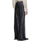 The Row Black Satin Gala Pants