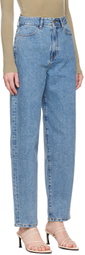 AMOMENTO Blue Oversized Jeans