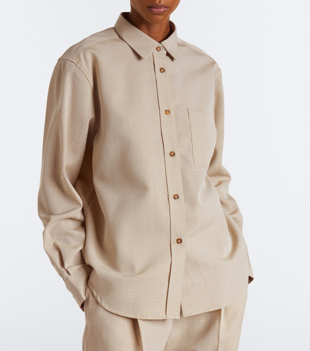Róhe Wool and silk shirt