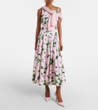 Carolina Herrera Cropped silk and cotton cardigan