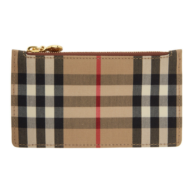 Sandon Horseferry Check Card Case by Burberry - Burberry Series