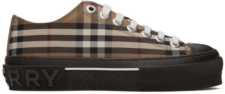 Photo: Burberry Brown Check Sneakers