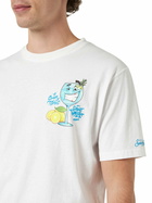 MC2 Saint Barth Man Cotton T-shirt With Cryptopuppets Gin Tonic Front And Back Placed Print | Cryptopuppets Special Edition