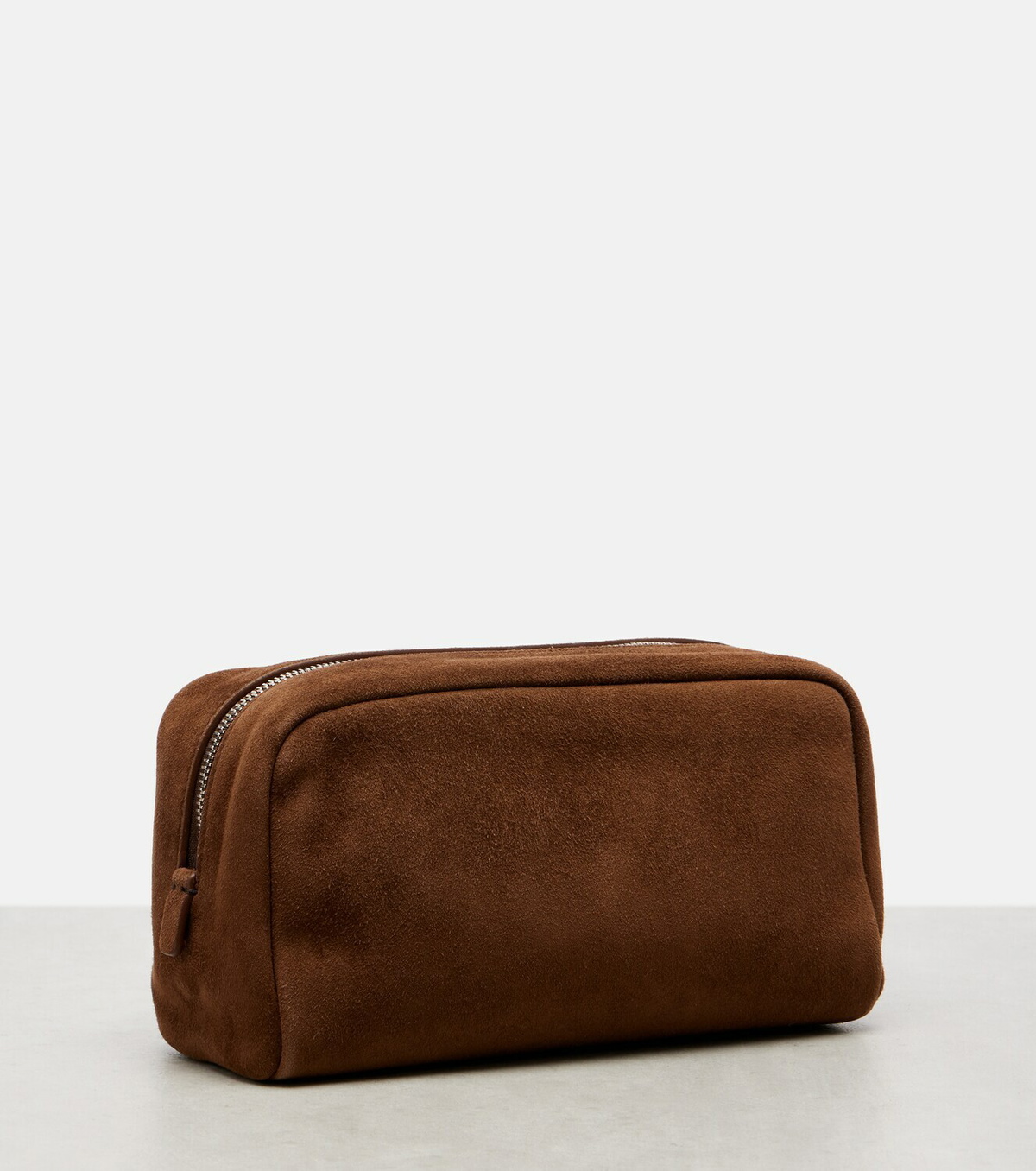 The Row Astra Small suede pouch