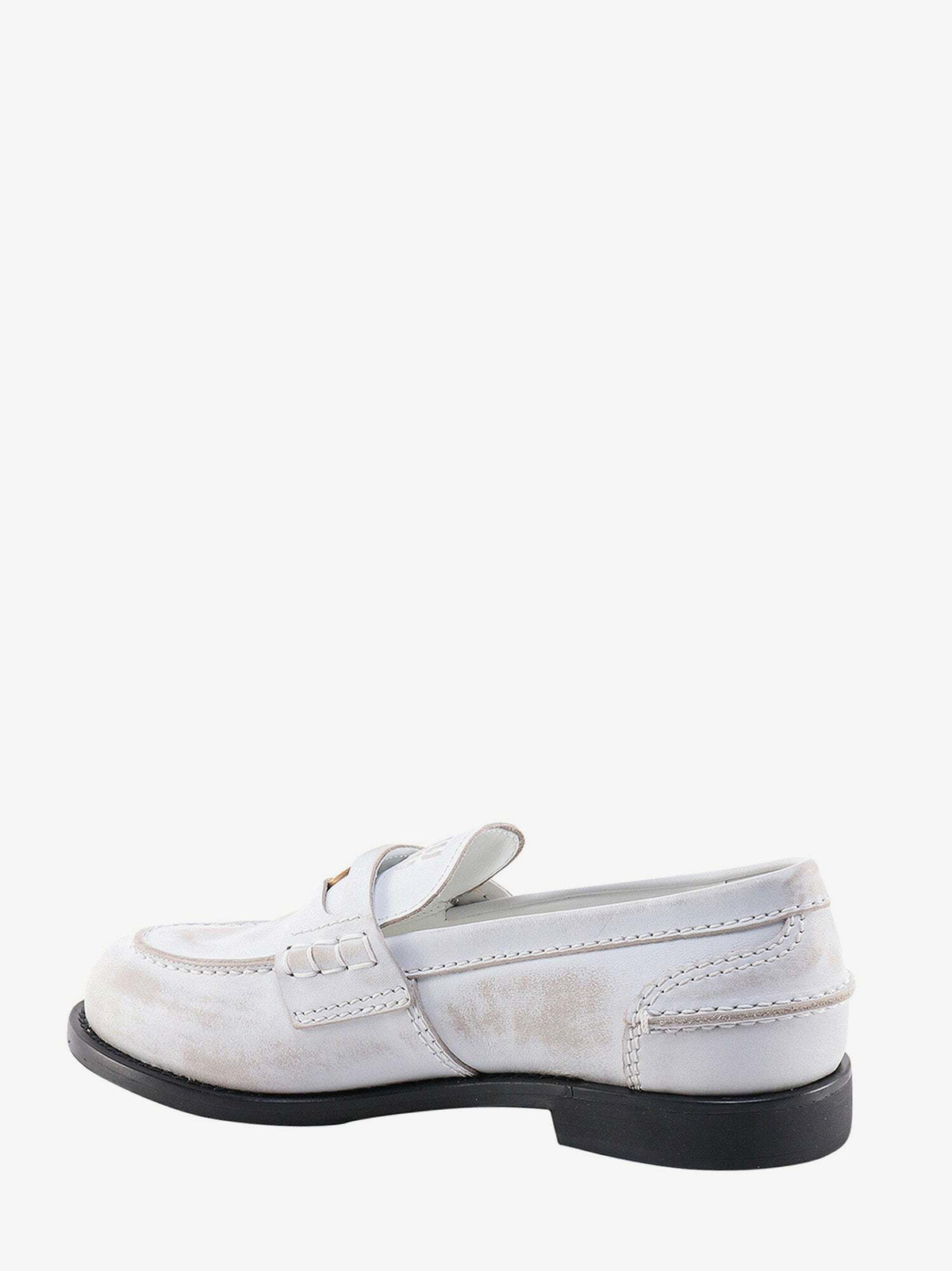 Miu Miu Loafer White Womens Miu Miu