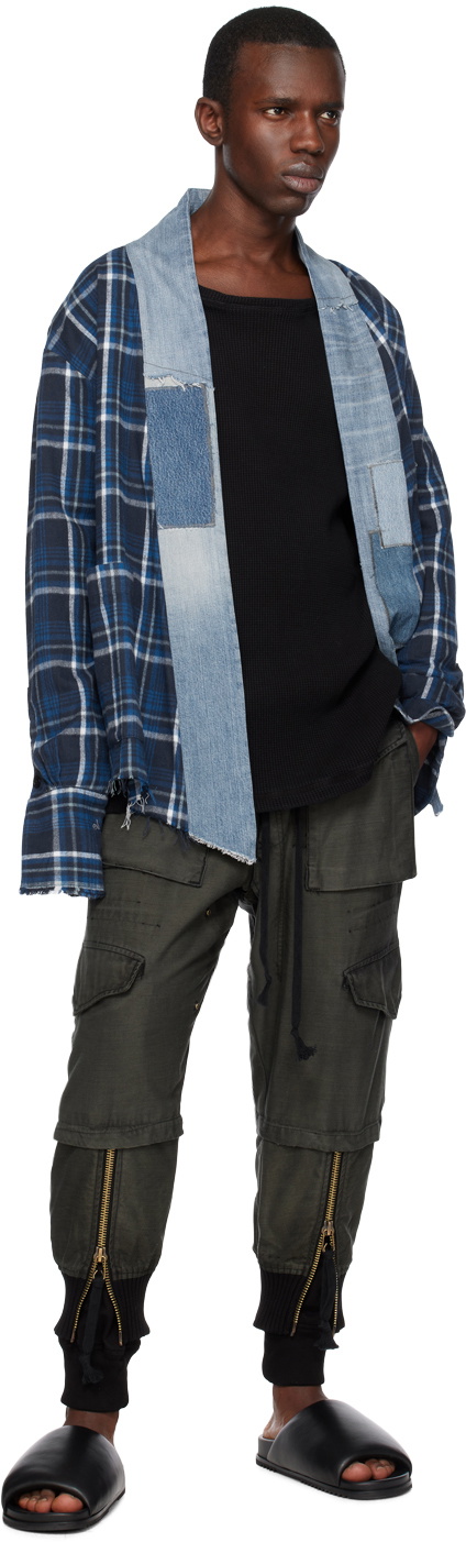 Greg Lauren Black Crewneck Sweatshirt