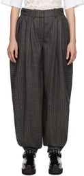 Stella McCartney Gray Pinstripe Trousers