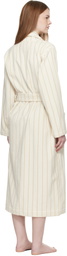 Tekla Off White Terry Classic Bathrobe