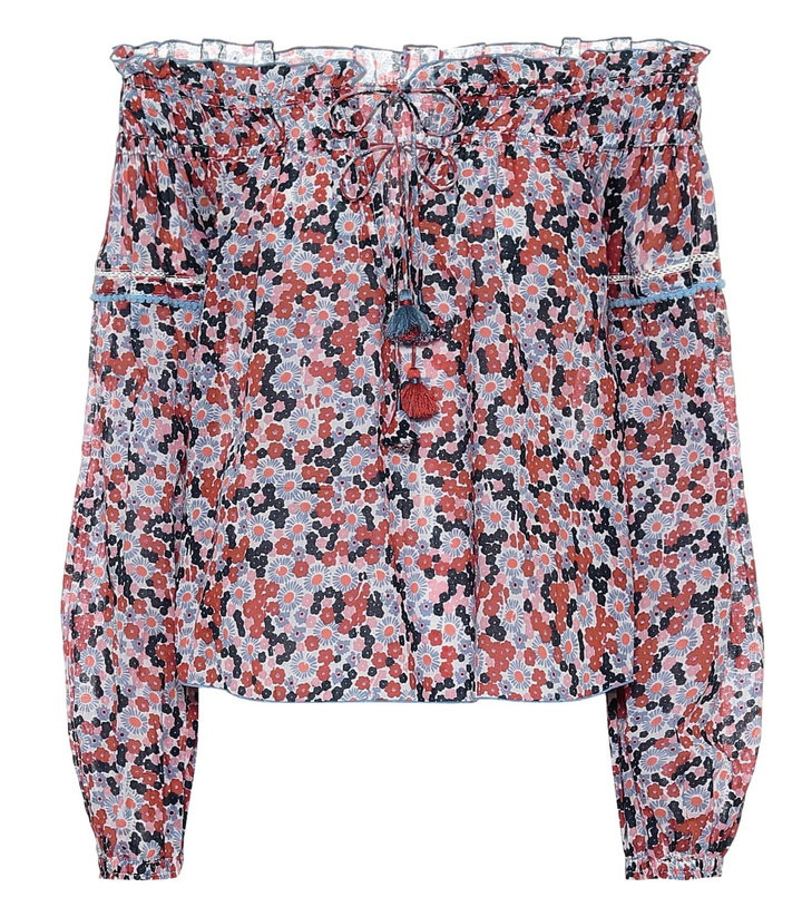 Photo: Poupette St Barth Clara floral cotton blouse