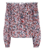 Poupette St Barth Clara floral cotton blouse