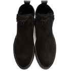 Giuseppe Zanotti Black Suede Disparr Boots