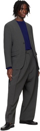 RAINMAKER KYOTO Gray Double Cloth No Collar Blazer