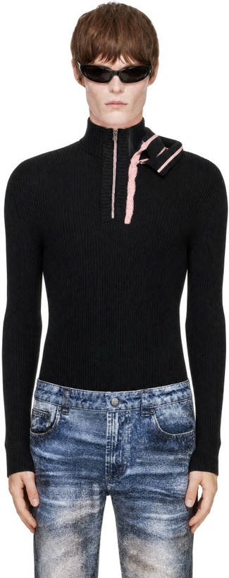 Photo: Y/Project Black Double Collar Sweater