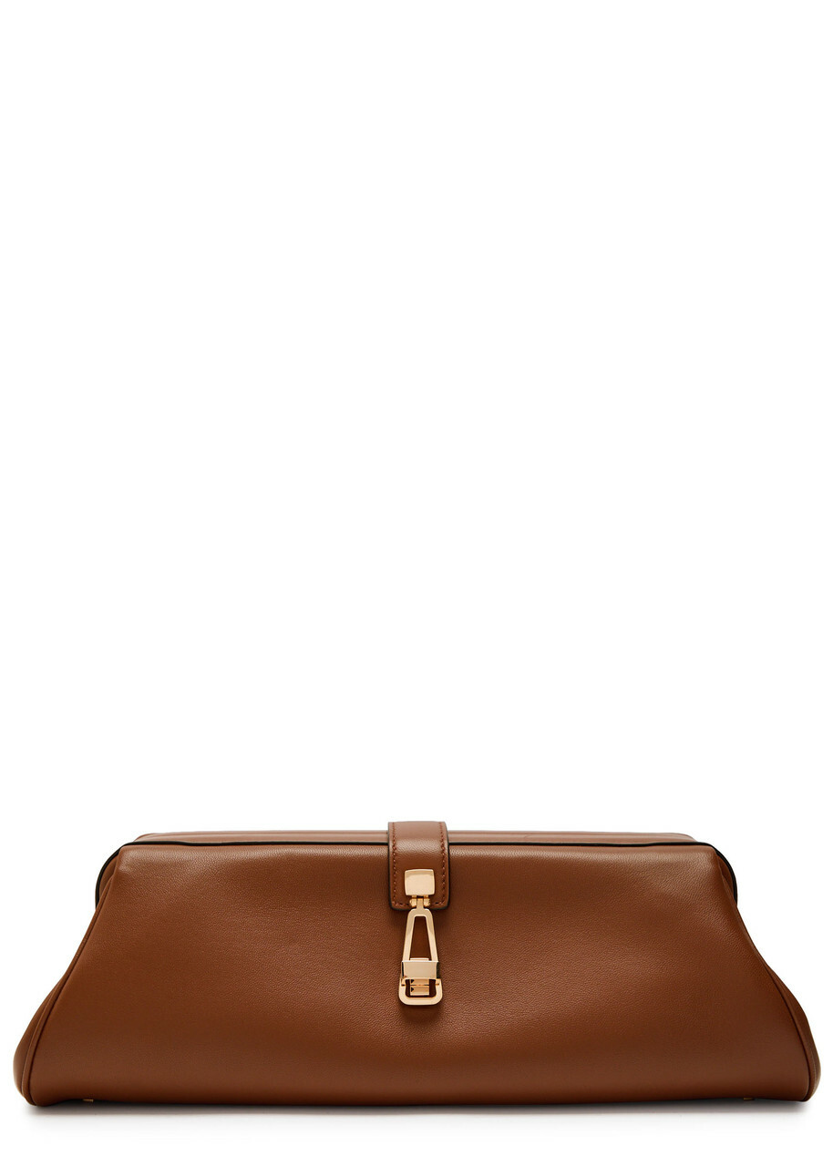 Gabriela Hearst Baguette Leather Clutch bag - Tan - One Size