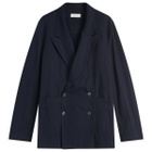 Dries Van Noten Men's Caplans Light Cotton Blazer in Navy