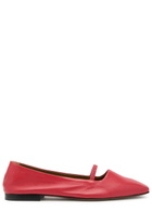 Atp Atelier Loria Leather Ballet Flats Red