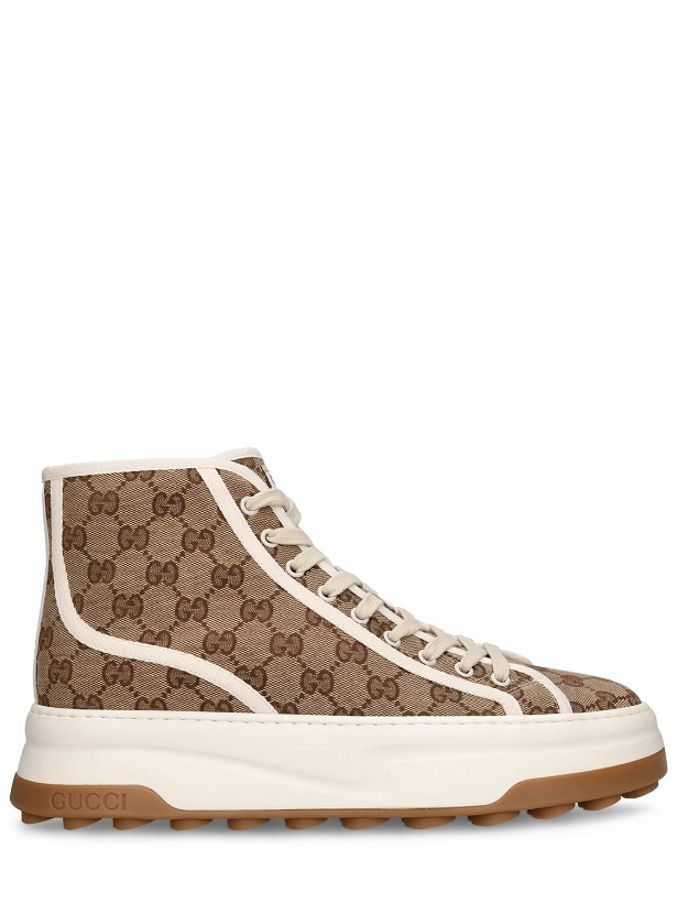 Photo: GUCCI - Gg Tennis Treck Canvas Sneakers