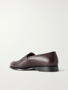 MORJAS - Full-Grain Leather Penny Loafers - Burgundy