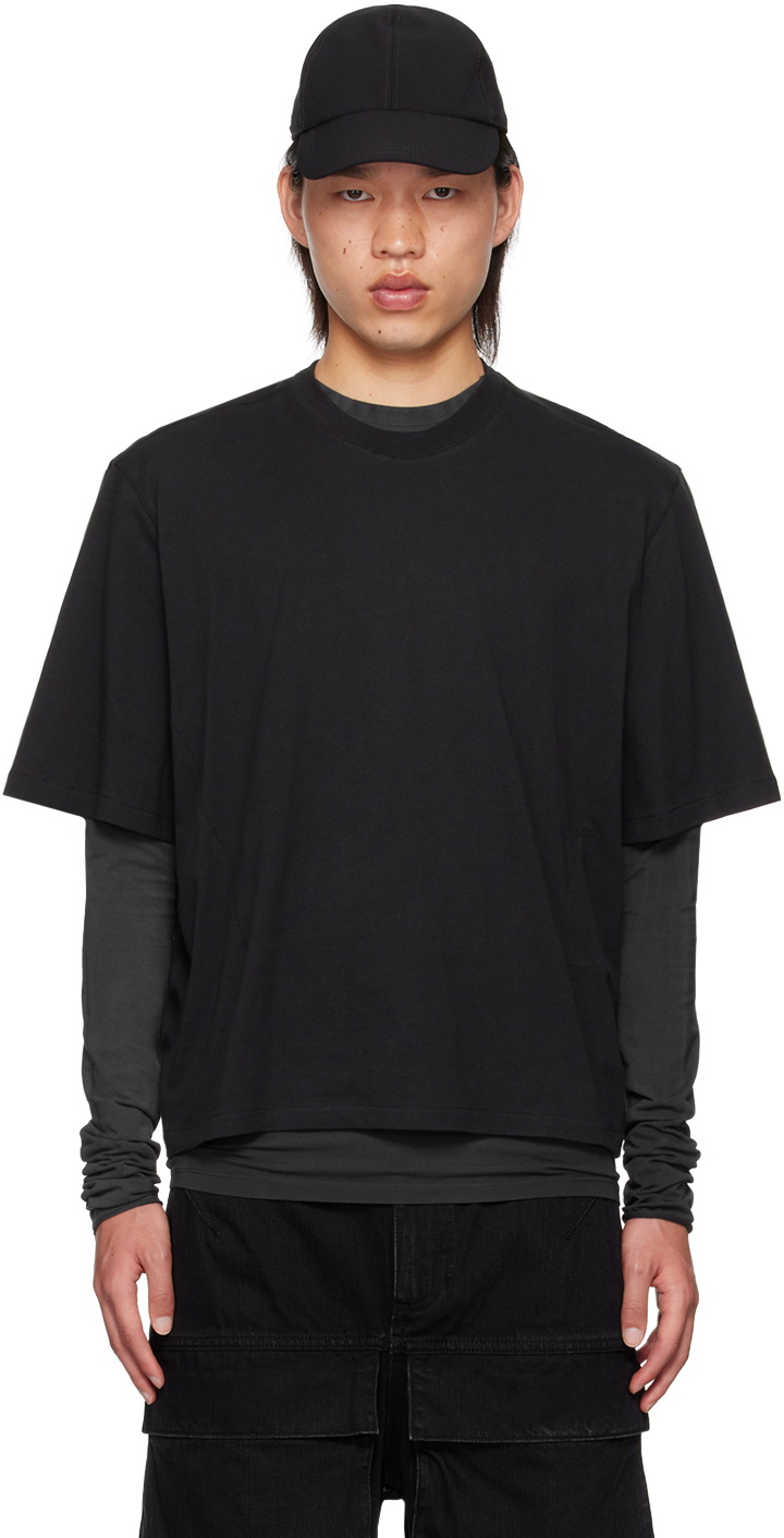 Entire Studios★DART T-SHIRT Tシャツ 半袖 ブラック トップス entire studios - ヘビー ダーツ Tシャツ 半袖 カットソー